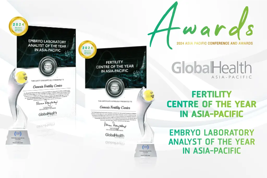 GLOBAL HEALTH รางวัลมาตรฐานการรักษาภาวะมีบุตรยากระดับสากล Genesis Fertility Center (GFC)