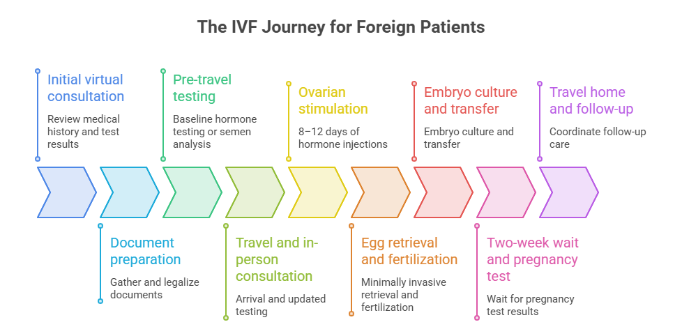 ivf journey for foreign patients